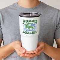 Everglades National Park Florida Retro Alligator Tumbler thumb 2