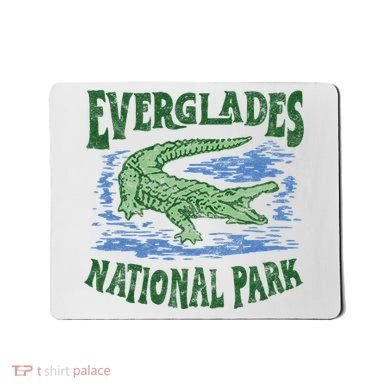 Everglades National Park Florida Retro Alligator Mousepad