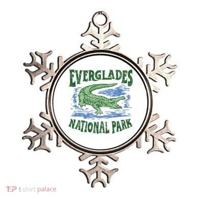 Everglades National Park Florida Retro Alligator Ornament