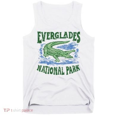 Everglades National Park Florida Retro Alligator Tank Top
