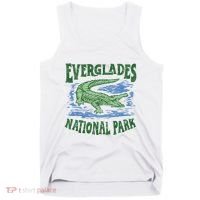 Everglades National Park Florida Retro Alligator Tank Top thumb 0