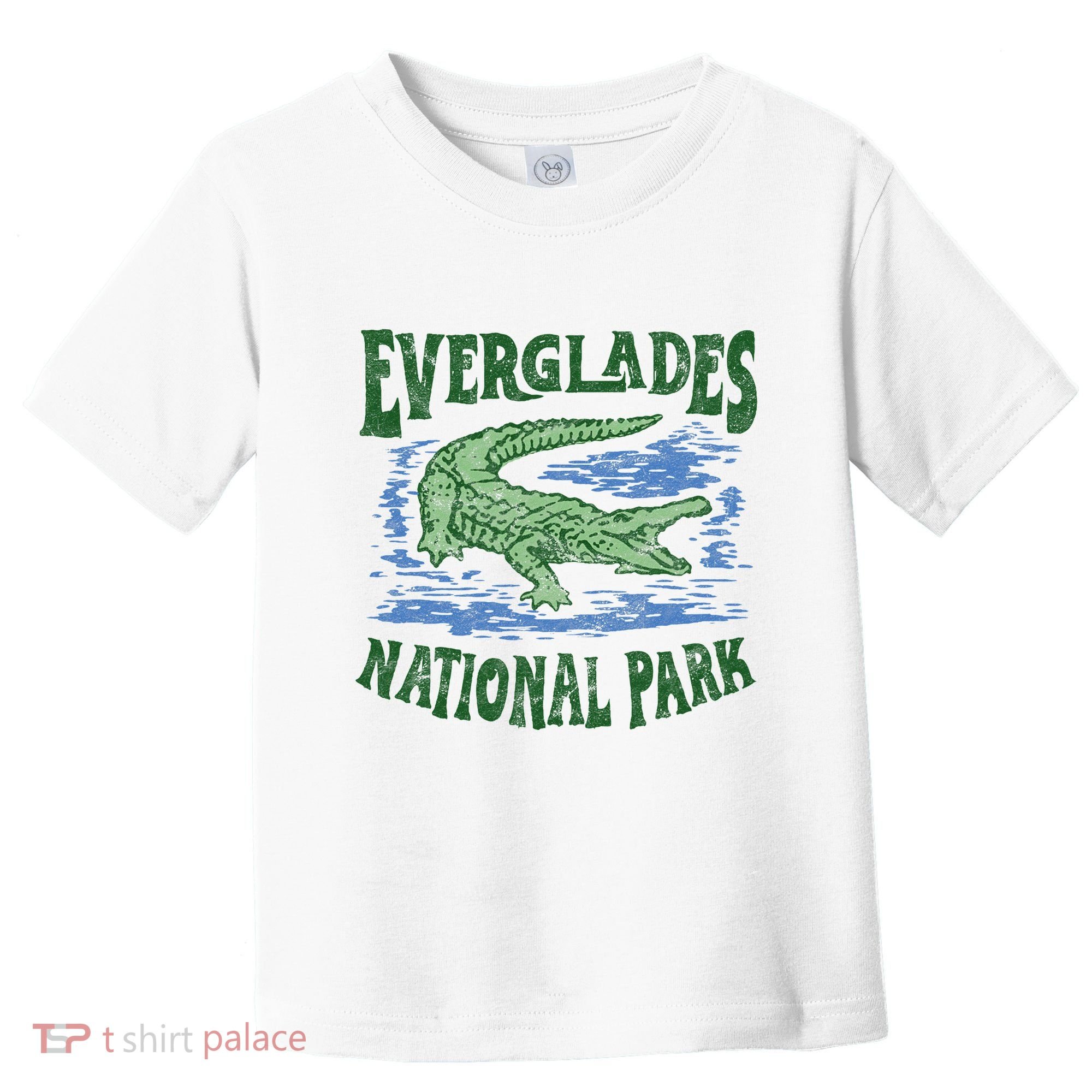 Everglades National Park Florida Retro Alligator Toddler T-Shirt