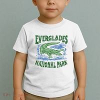 Everglades National Park Florida Retro Alligator Toddler T-Shirt thumb 2