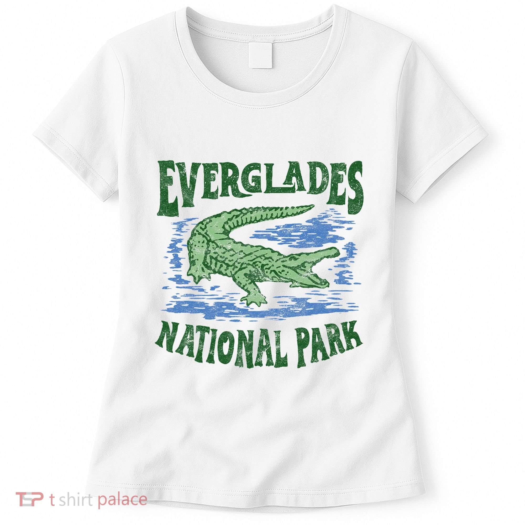 Everglades National Park Florida Retro Alligator Women's T-Shirt