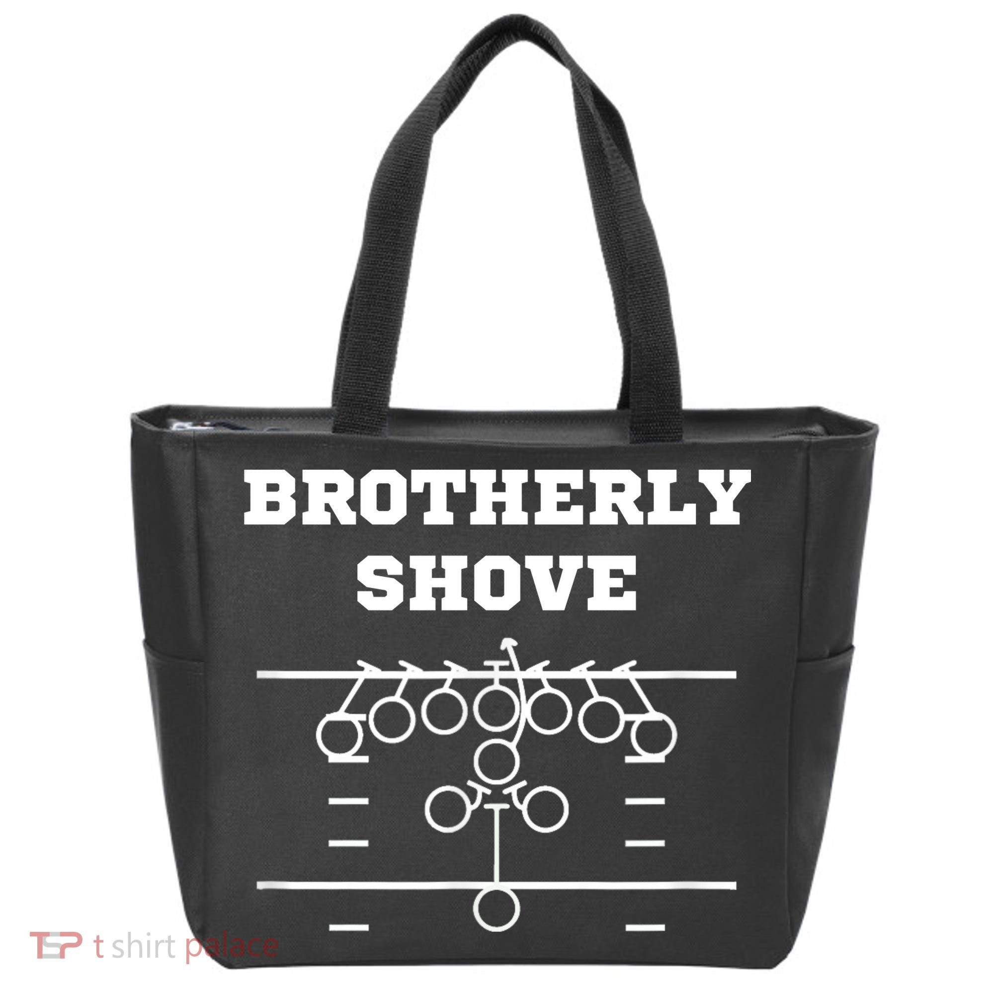 Eagles Nick Sirianni Brotherly Shove Tote Bag