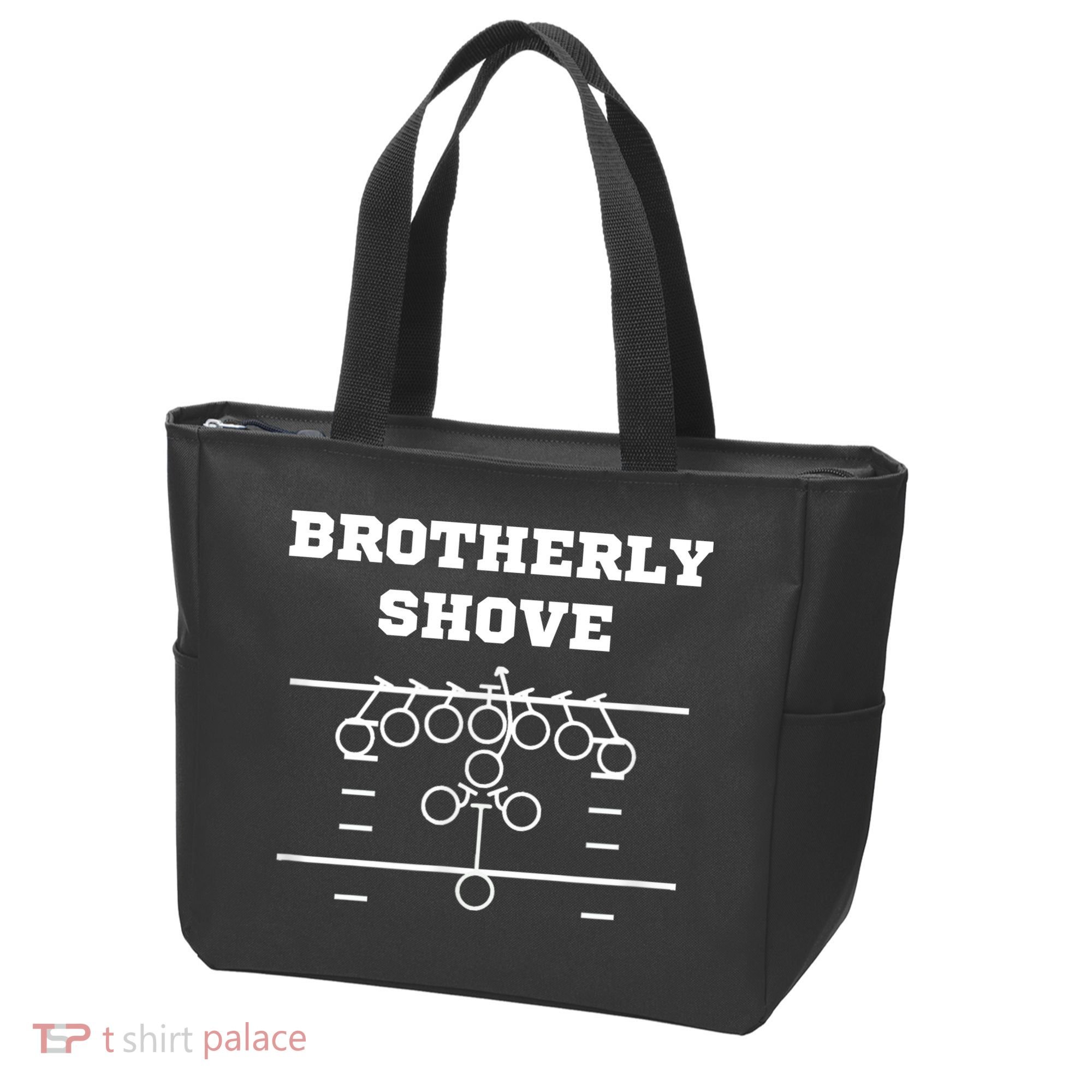 Eagles Nick Sirianni Brotherly Shove Tote Bag