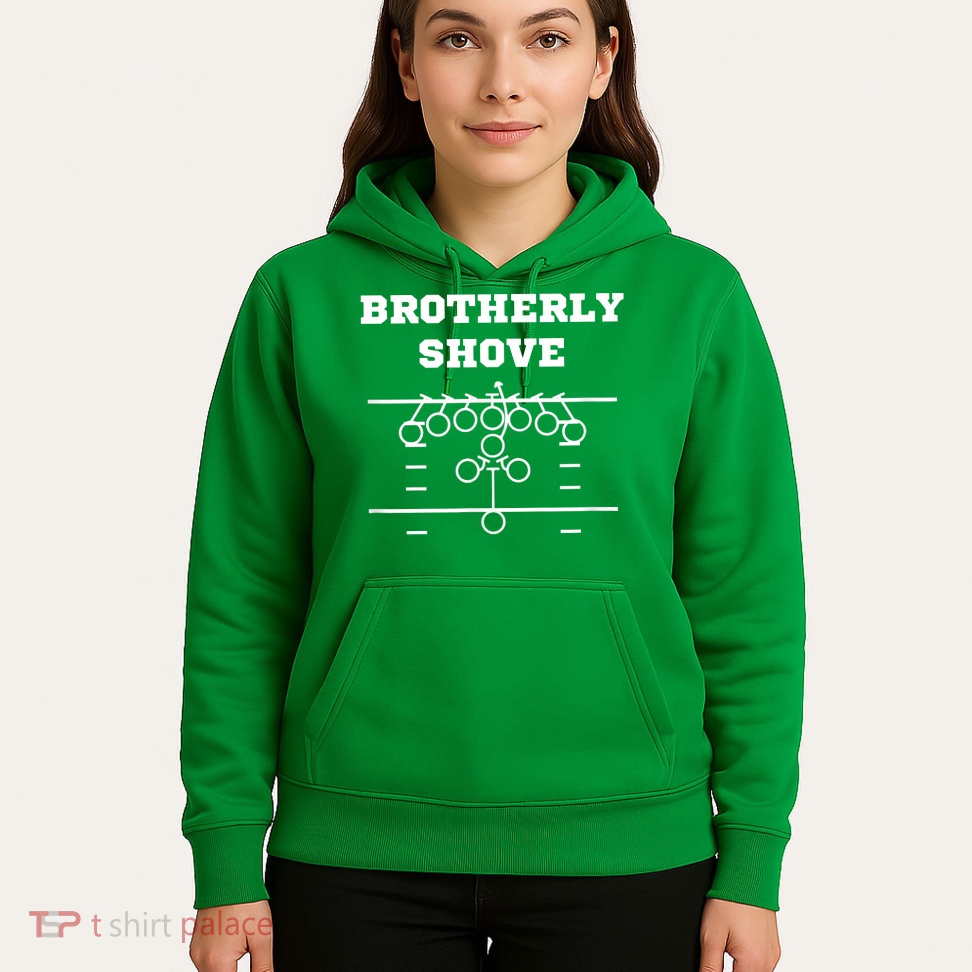Eagles Nick Sirianni Brotherly Shove Hoodie