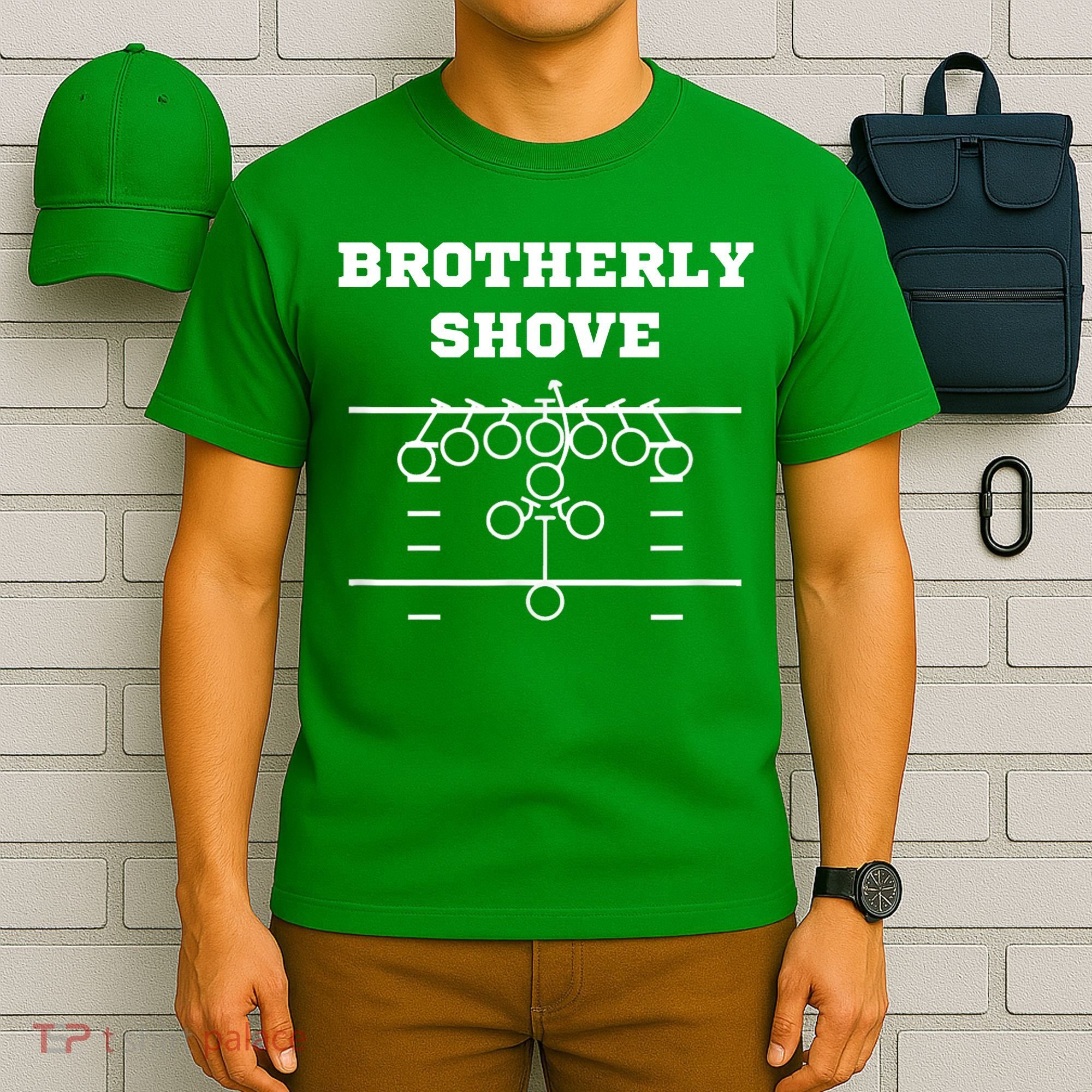 Eagles Nick Sirianni Brotherly Shove T-Shirt