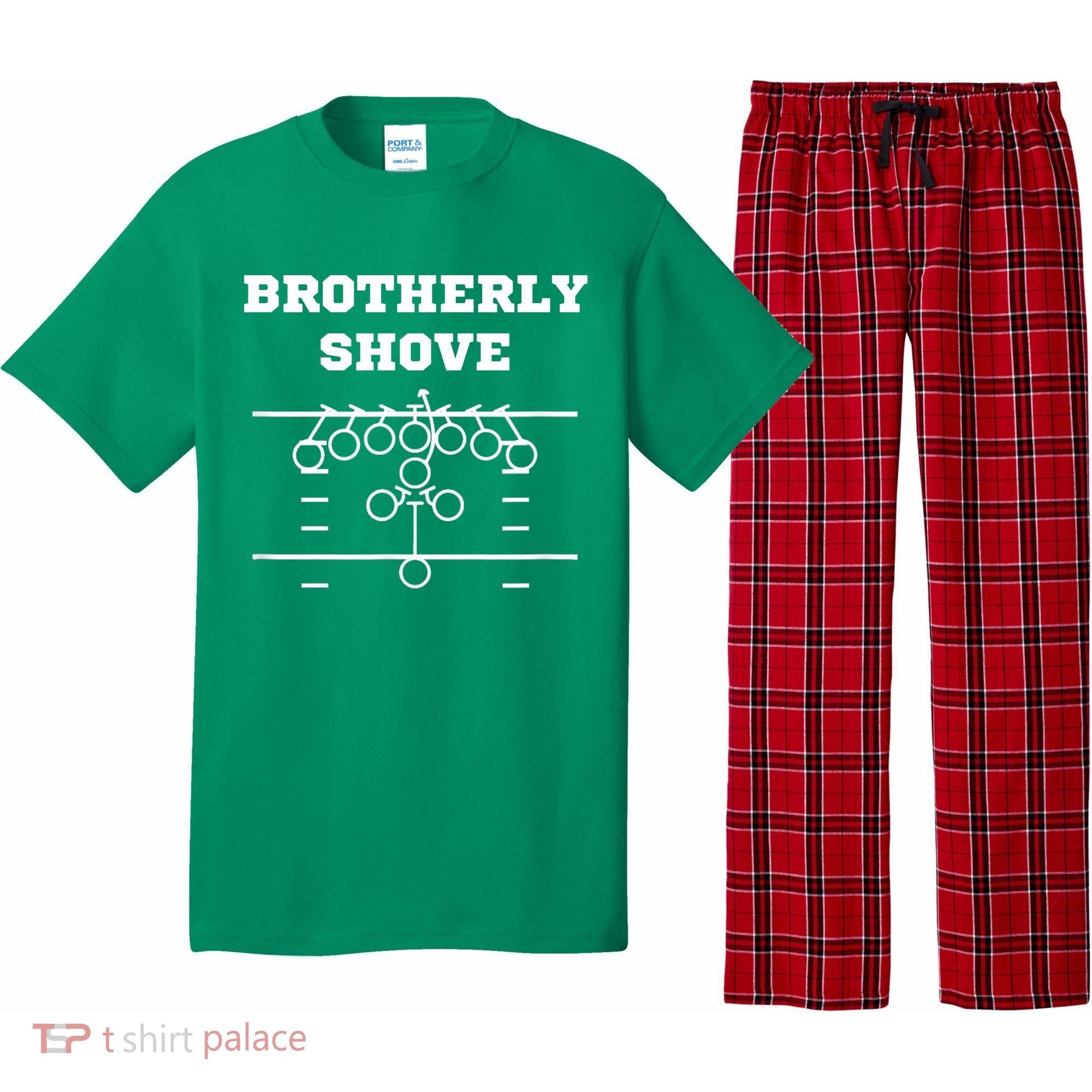 Eagles Nick Sirianni Brotherly Shove Pajama Set
