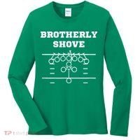 Eagles Nick Sirianni Brotherly Shove Women's Long Sleeve Shirt thumb 0