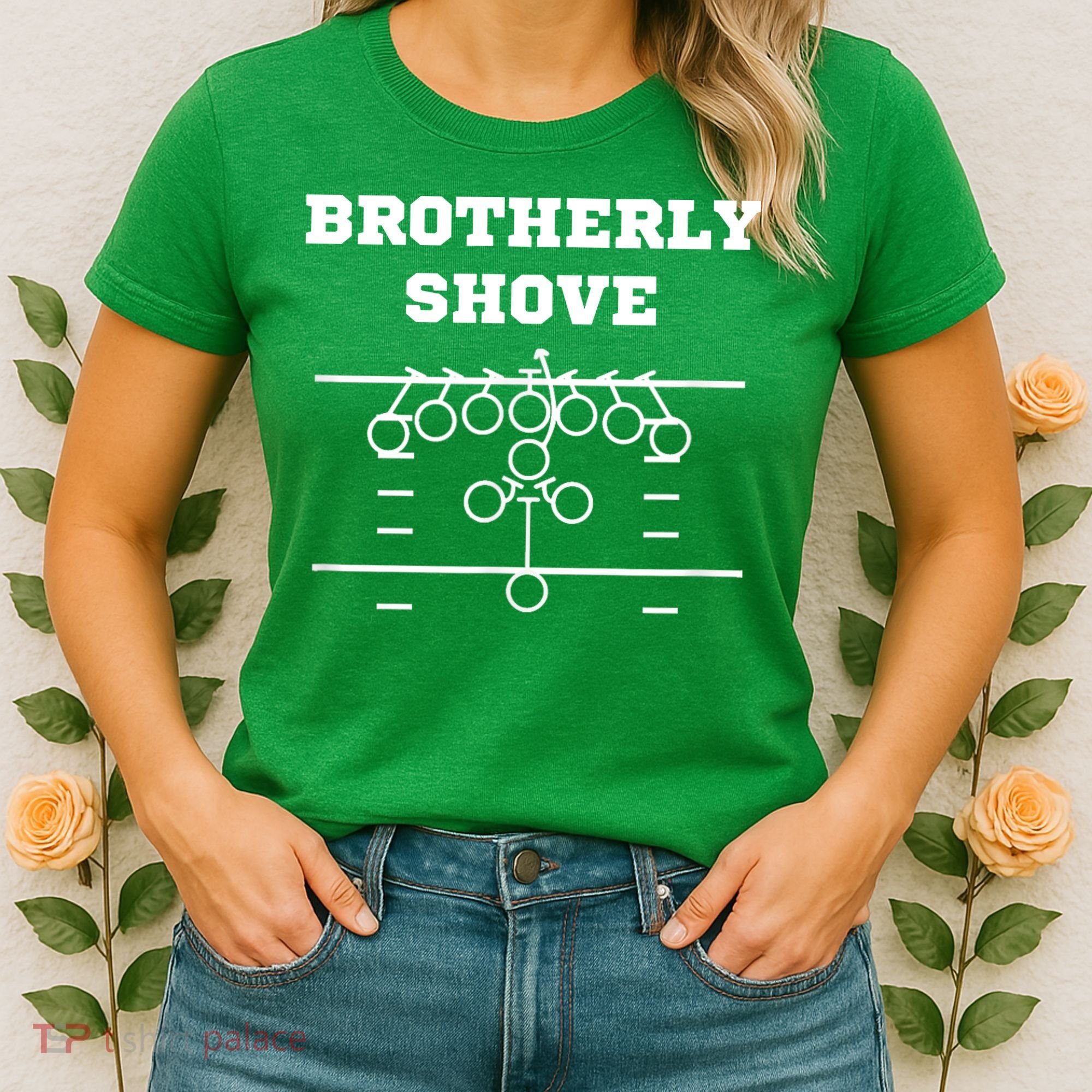 Eagles Nick Sirianni Brotherly Shove Women's T-Shirt