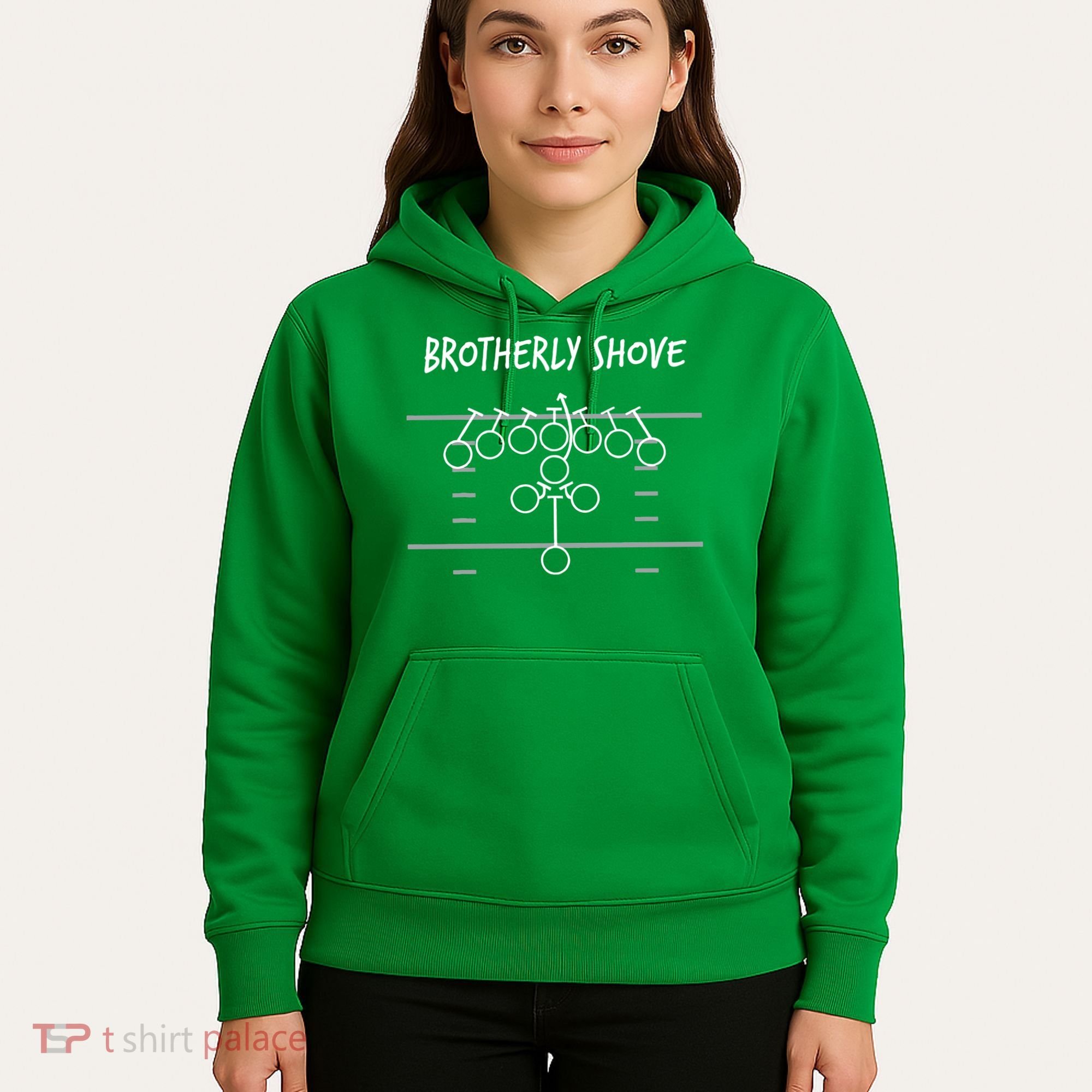 Eagles Nick Sirianni Brotherly Shove Hoodie