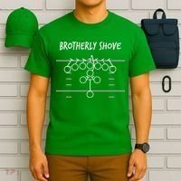 Eagles Nick Sirianni Brotherly Shove T-Shirt thumb 6