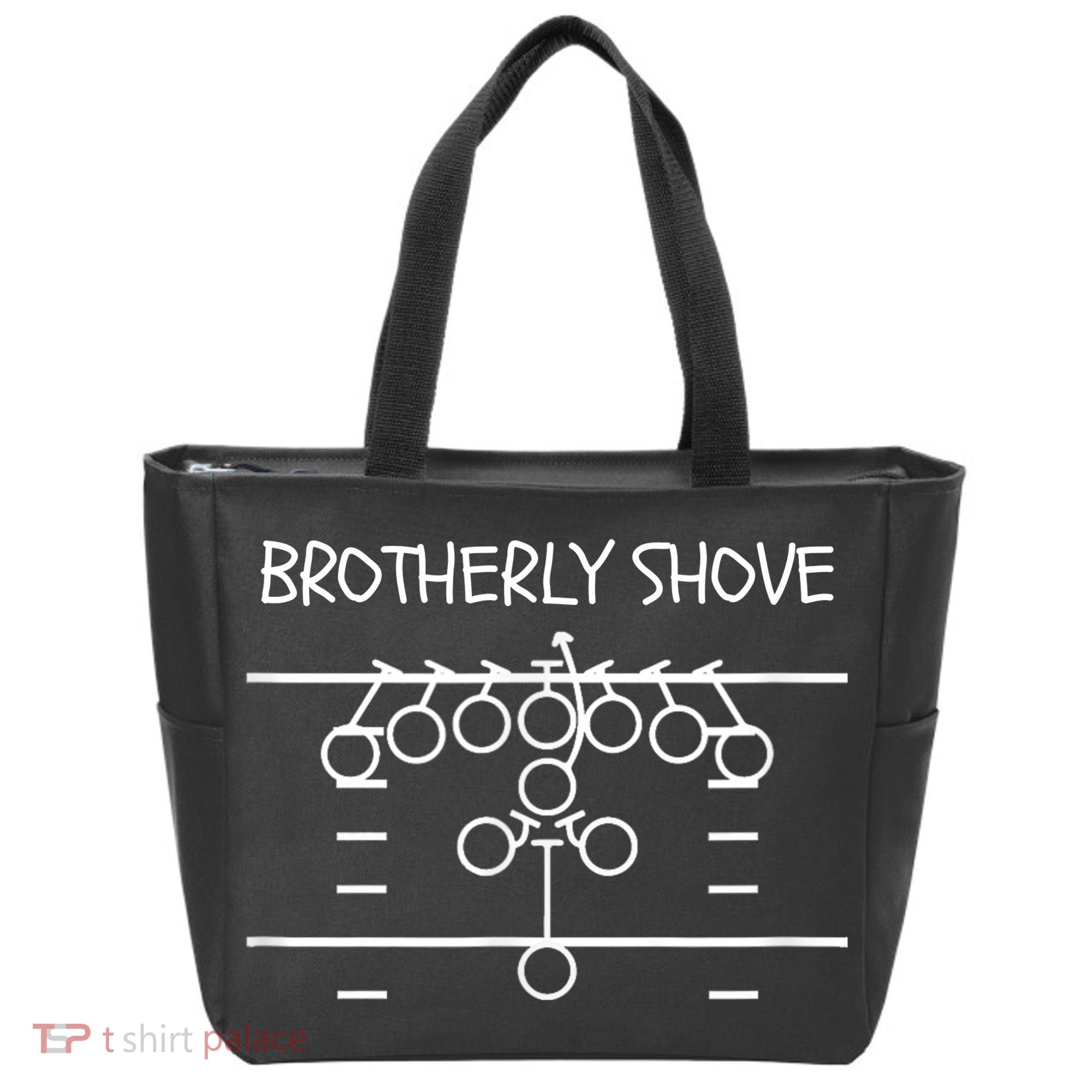 Eagles Nick Sirianni Brotherly Shove Tote Bag