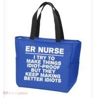 Er Nurse Try To Make Things Idiotgiftproof Coworker Funny Gift Tote Bag thumb 3