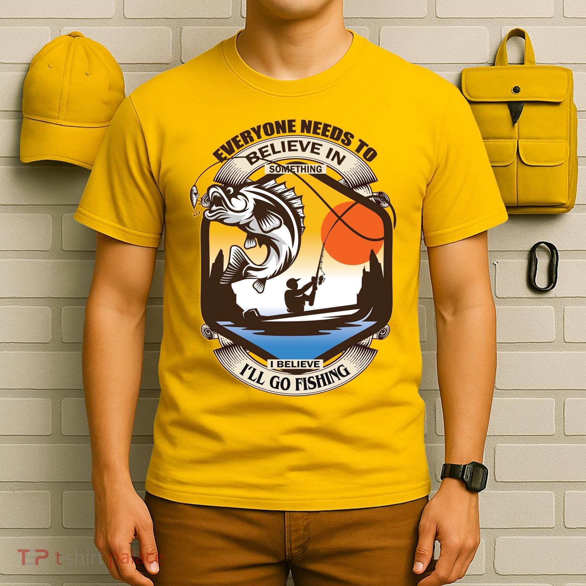 Everyone Needs To Believe In Something I Believe I'll Go Fishing T-Shirt