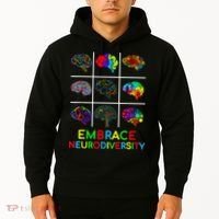 Embrace Neurodiversity Video Game Autism Awareness ASD Hoodie thumb 2