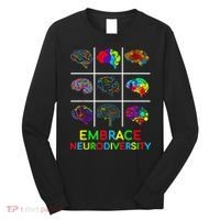 Embrace Neurodiversity Video Game Autism Awareness ASD Long Sleeve Shirt thumb 0