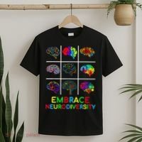 Embrace Neurodiversity Video Game Autism Awareness ASD T-Shirt thumb 2