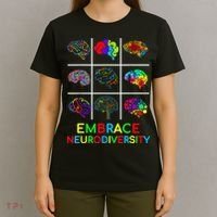 Embrace Neurodiversity Video Game Autism Awareness ASD T-Shirt thumb 4