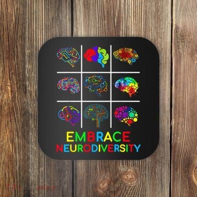 Embrace Neurodiversity Video Game Autism Awareness ASD Coaster