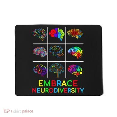 Embrace Neurodiversity Video Game Autism Awareness ASD Mousepad