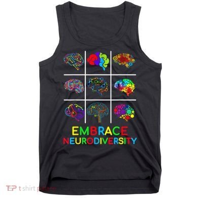 Embrace Neurodiversity Video Game Autism Awareness ASD Tank Top
