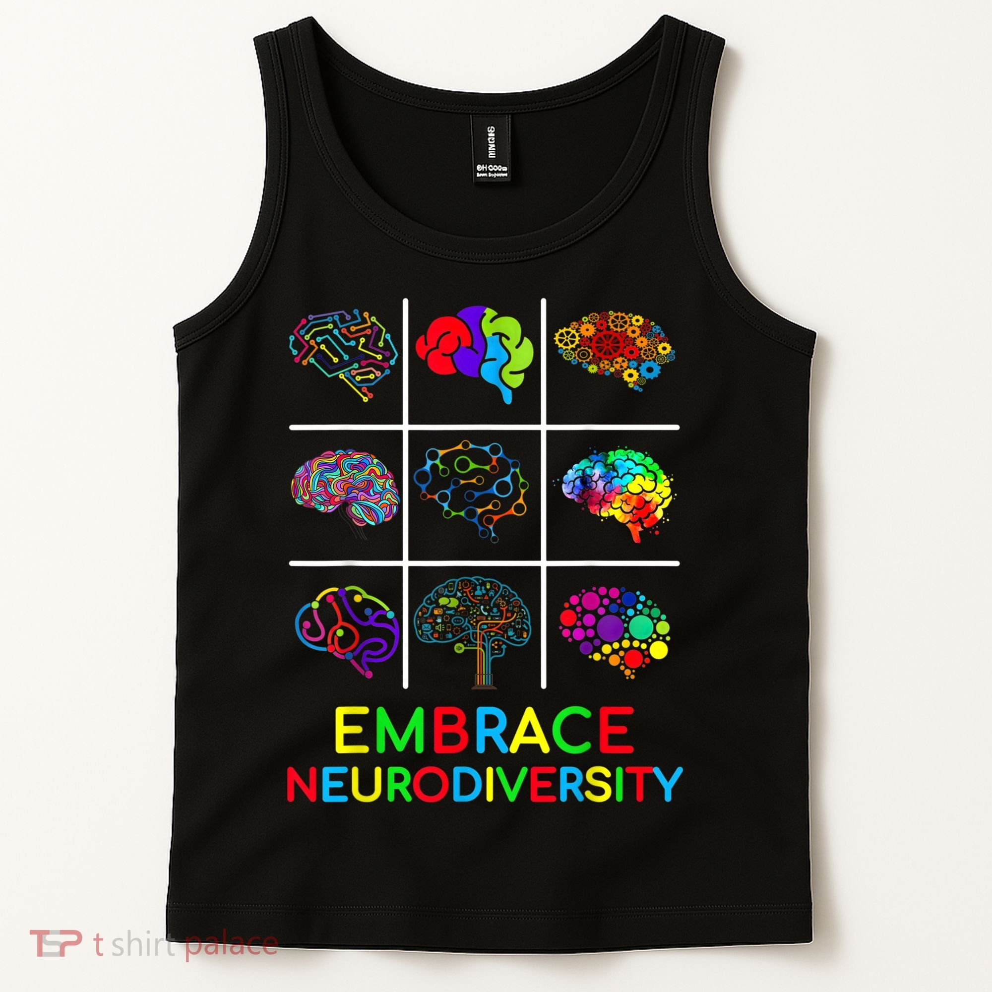 Embrace Neurodiversity Video Game Autism Awareness ASD Tank Top