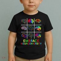 Embrace Neurodiversity Video Game Autism Awareness ASD Toddler T-Shirt thumb 2