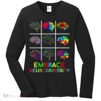 Embrace Neurodiversity Video Game Autism Awareness ASD Women's Long Sleeve Shirt thumb 0