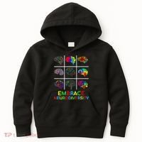 Embrace Neurodiversity Video Game Autism Awareness ASD Kids Hoodie thumb 0