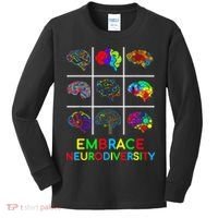 Embrace Neurodiversity Video Game Autism Awareness ASD Kids Long Sleeve Shirt thumb 0