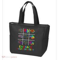 Embrace Neurodiversity Video Game Autism Awareness ASD Tote Bag thumb 3