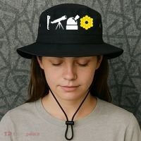 Evolution Of Astronomy Telescopes James Webb Space Telescope Bucket Hat thumb 3