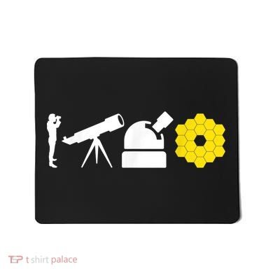 Evolution Of Astronomy Telescopes James Webb Space Telescope Mousepad