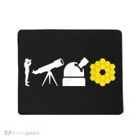 Evolution Of Astronomy Telescopes James Webb Space Telescope Mousepad thumb 0