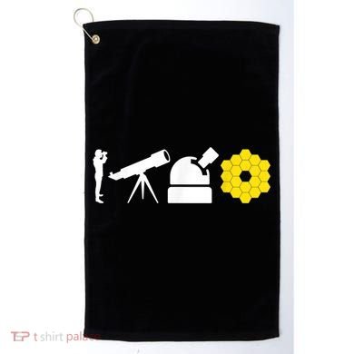 Evolution Of Astronomy Telescopes James Webb Space Telescope Golf Towel