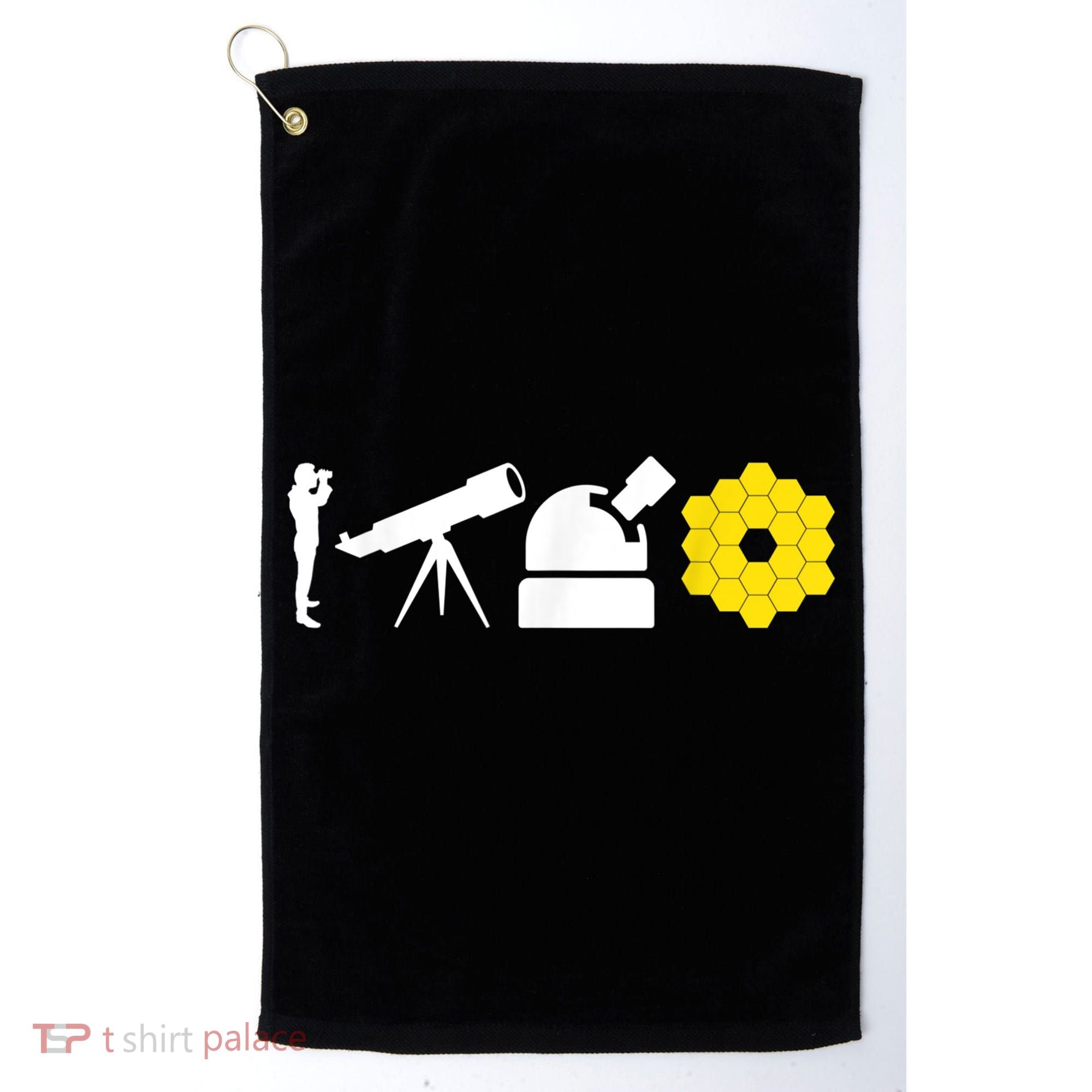 Evolution Of Astronomy Telescopes James Webb Space Telescope Golf Towel