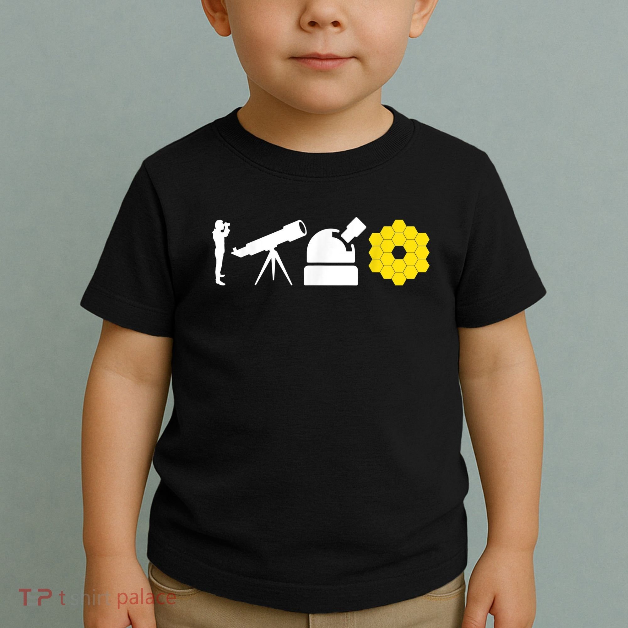 Evolution Of Astronomy Telescopes James Webb Space Telescope Toddler T-Shirt