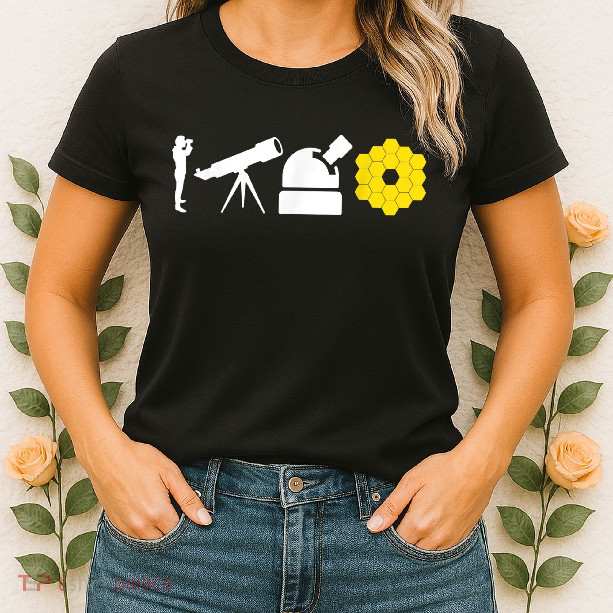 Evolution Of Astronomy Telescopes James Webb Space Telescope Women's T-Shirt