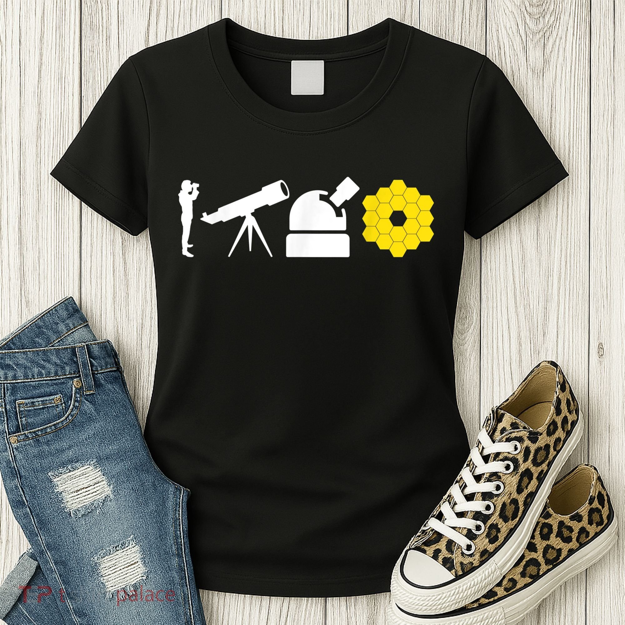 Evolution Of Astronomy Telescopes James Webb Space Telescope Women's T-Shirt
