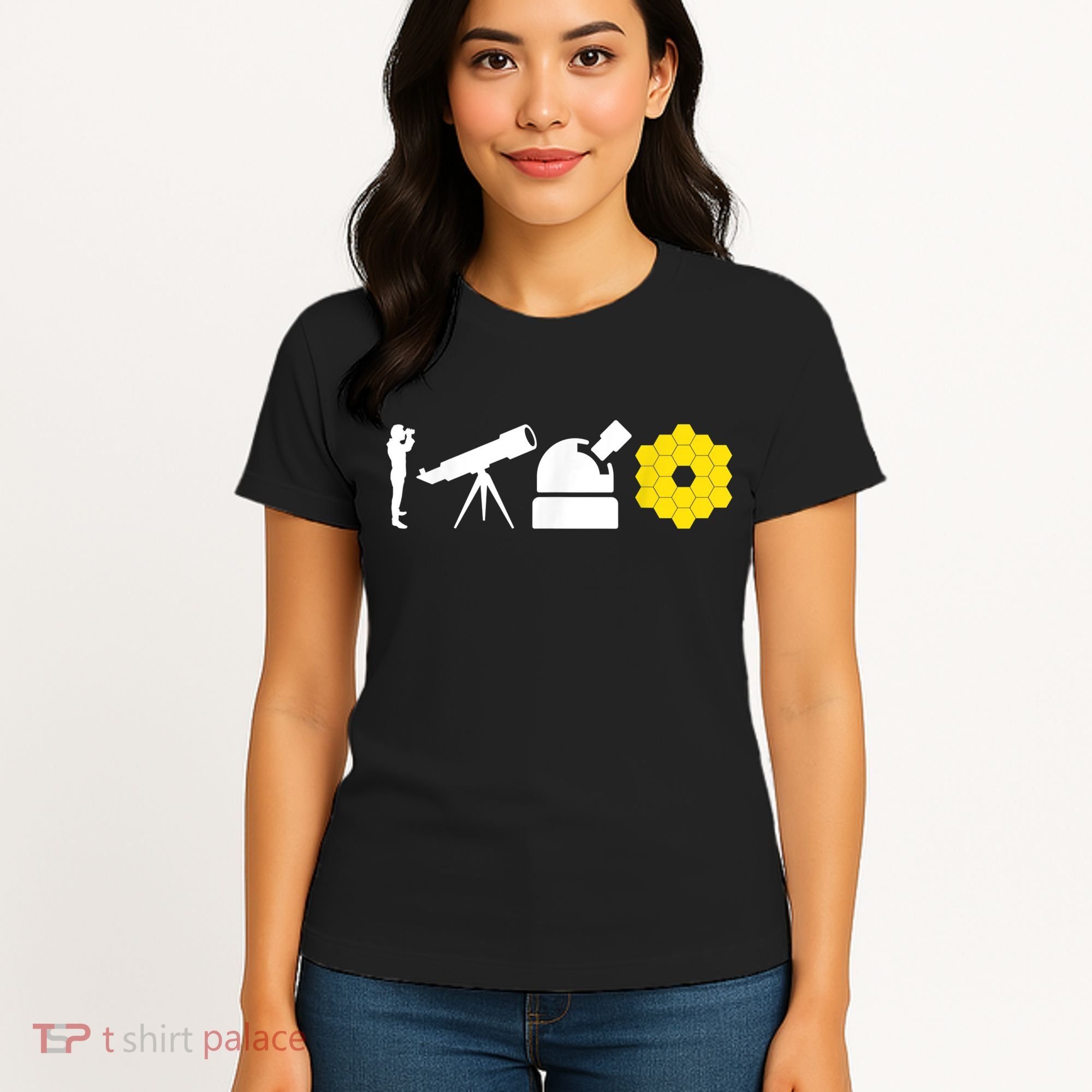 Evolution Of Astronomy Telescopes James Webb Space Telescope Women's T-Shirt