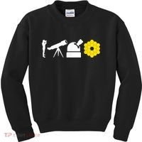 Evolution Of Astronomy Telescopes James Webb Space Telescope Kids Sweatshirt thumb 0