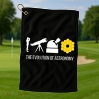 Evolution Of Astronomy Telescope James Webb Space Telescope Gift Golf Towel thumb 1