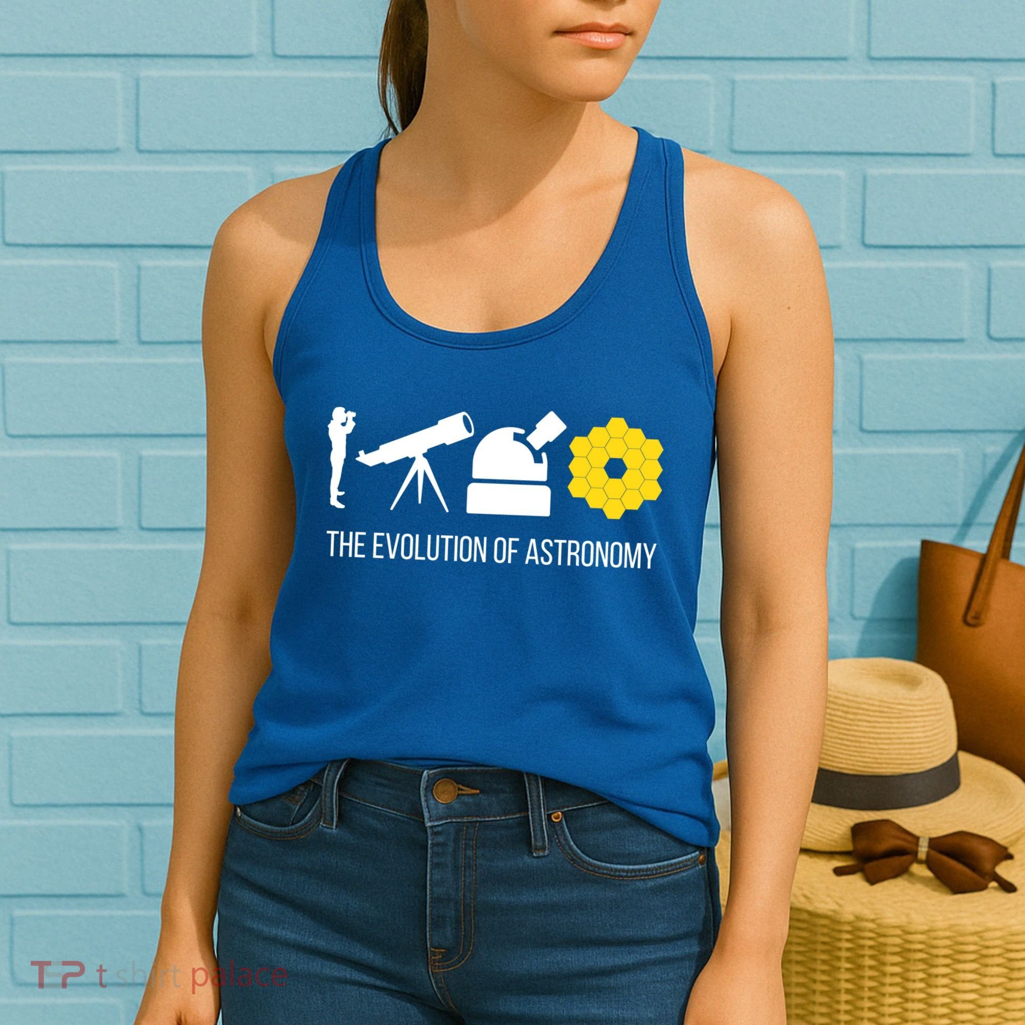 Evolution Of Astronomy Telescope James Webb Space Telescope Gift Women's Tank Top