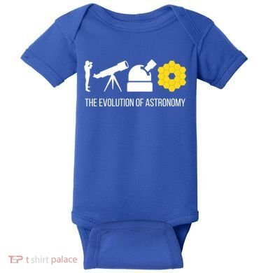 Evolution Of Astronomy Telescope James Webb Space Telescope Gift Baby Bodysuit