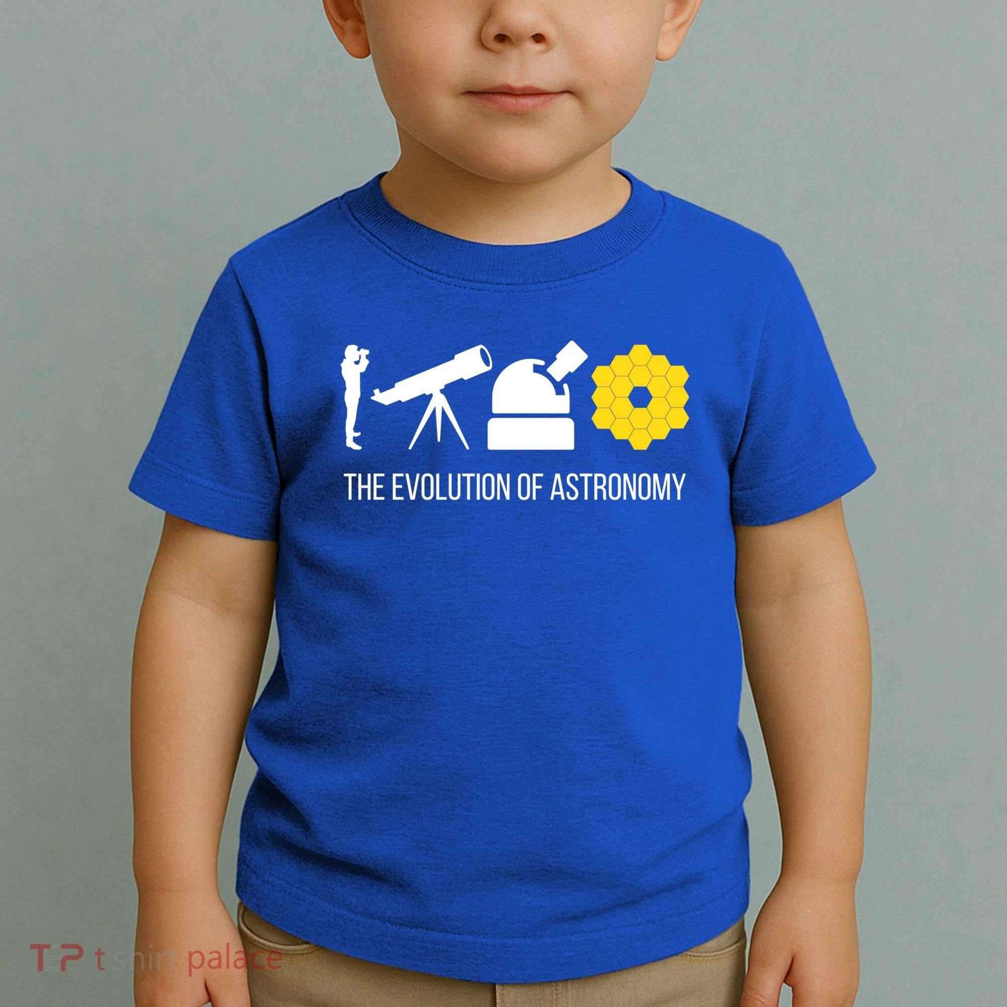 Evolution Of Astronomy Telescope James Webb Space Telescope Gift Toddler T-Shirt