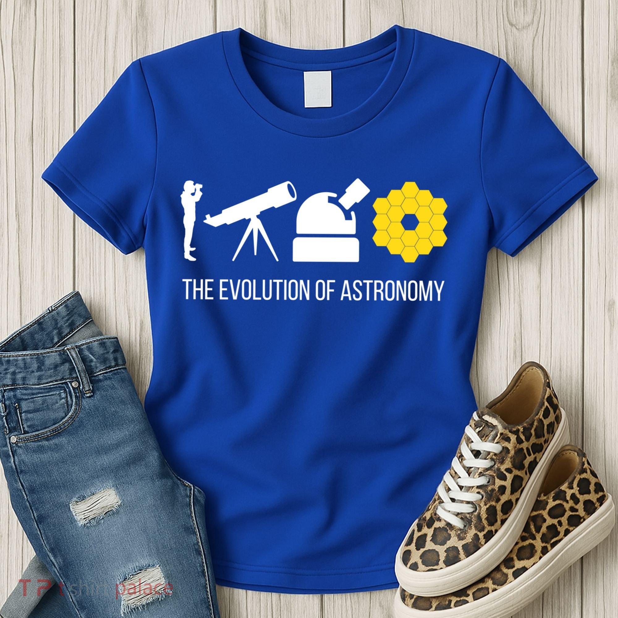 Evolution Of Astronomy Telescope James Webb Space Telescope Gift Women's T-Shirt