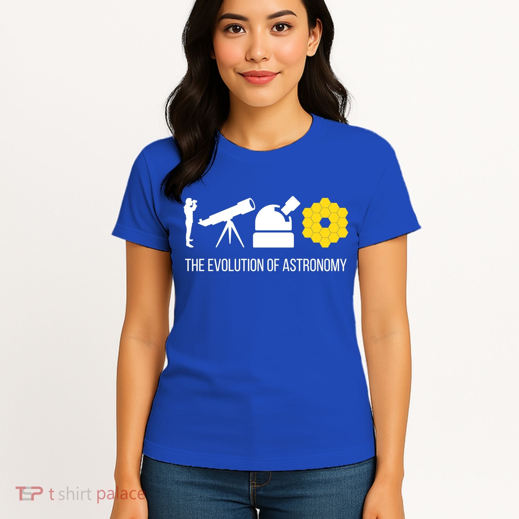 Evolution Of Astronomy Telescope James Webb Space Telescope Gift Women's T-Shirt