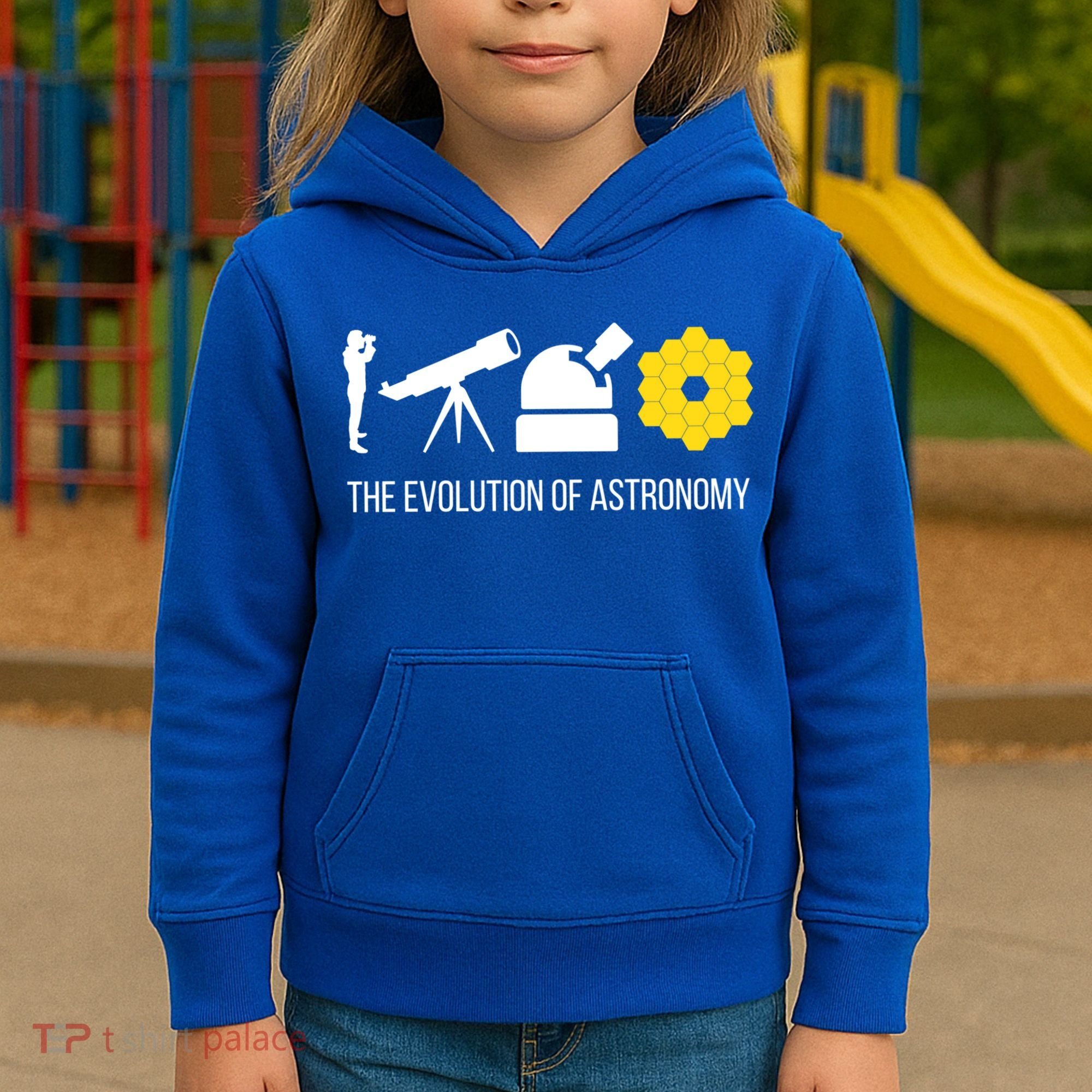 Evolution Of Astronomy Telescope James Webb Space Telescope Gift Kids Hoodie